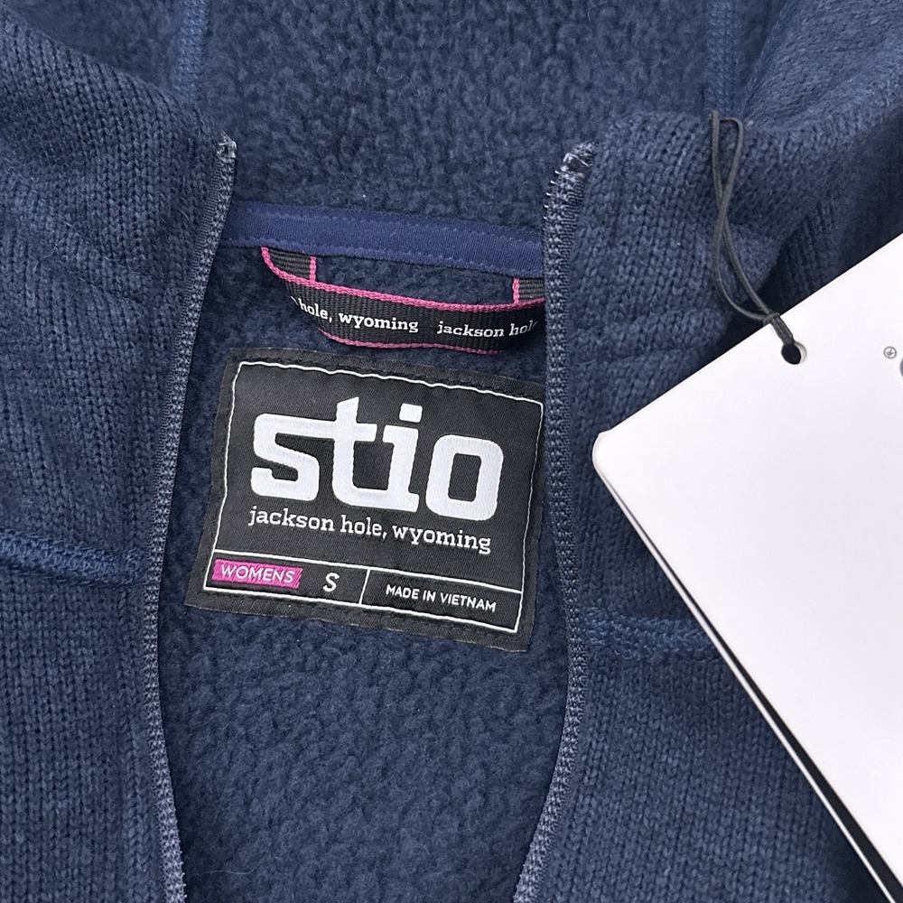NEW Stio Sweetwater Fleece Full Zip Hoodie Women's Small Mountain Shadow Heather - Picture 2 of 10
